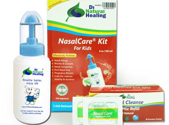 NasalCare 6 Oz (180 ml) Irrigator & 30 ct Kit