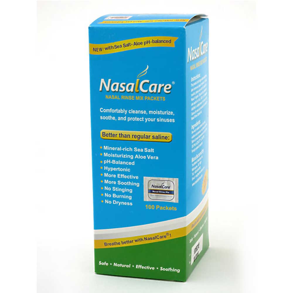 Neti Pot Salt Packets Individually 100 Saline Packets Nasal Wash Refill Kit, Sinus Rinse Packets for Neti Pots, Nasal Irrigation System, Nasal Rinse, Sinus Relief